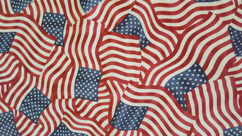 American Flags Fabric