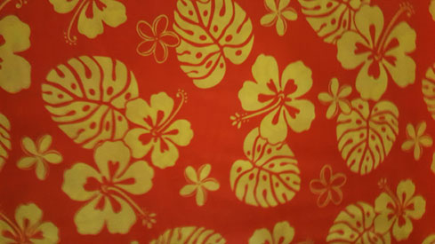 Citrus Hibiscus Fabric